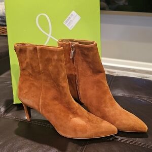 Sam Edelman Tan Suede Heeled Boots